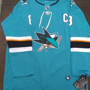 San Jose sharks Jersey #8 size 50 medium